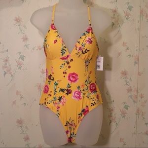 Cupshe Yellow One Piece Swimsuit